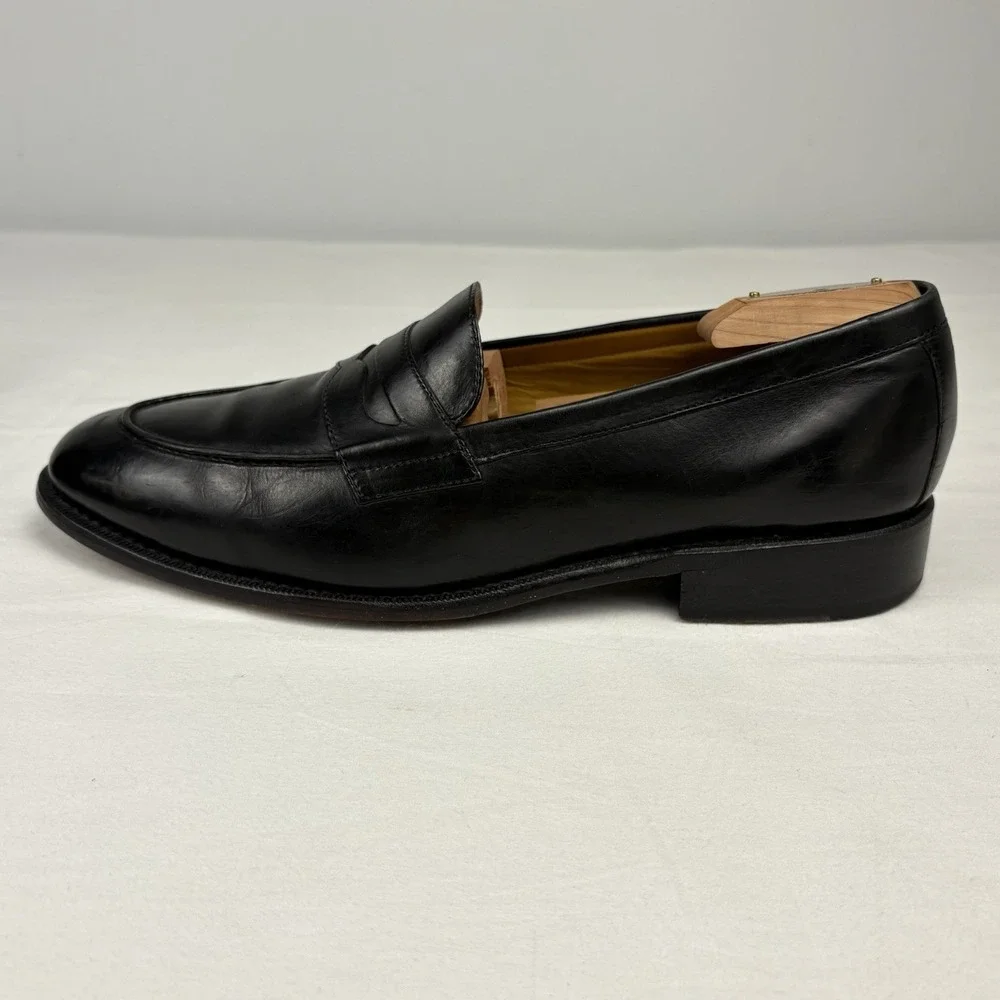 COLE HAAN/NIKEAIR Penny Loafers 10M Black Leather Goodyear Welted EUC Preppy